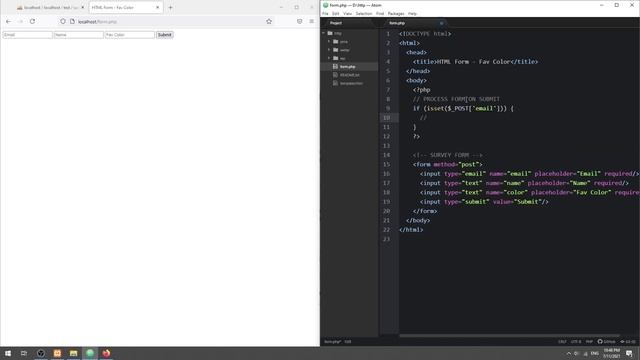 3 Steps To Save HTML Form Into Database With PHP MYSQL смотреть онлайн