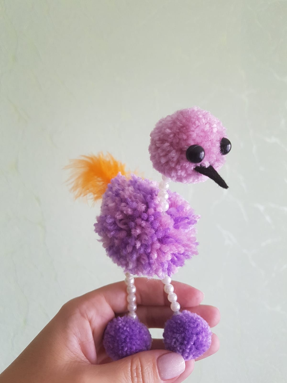 Страус-милаха из помпонов || Игрушки своими руками смотреть онлайн