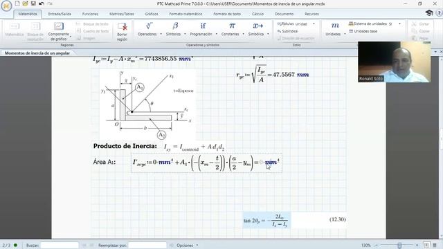Propiedades estructurales de un angular, cálculo manual, con Autocad, y con Sap2000. смотреть онлайн
