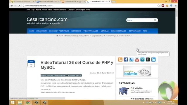 Kumbia PHP Instalación смотреть онлайн
