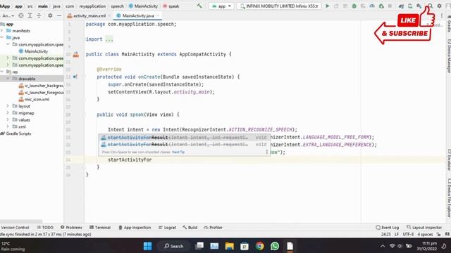 How to create a Speech to Text app in Android Studio | Java | Mobile App Development смотреть онлайн