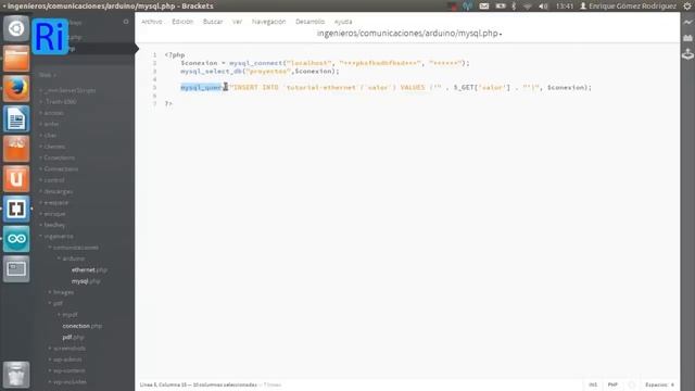 Arduino Ethernet y MySQL - Técnica obsoleta | RincónIngenieril смотреть онлайн