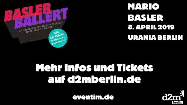 Mario Basler - "Basler ballert" LIVE am 8. April 2019 in der Urania Berlin смотреть онлайн