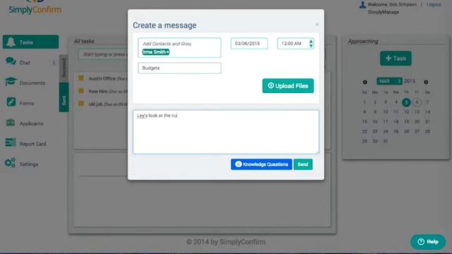 Creating Tasks in the SimplyConfirm Task Manager смотреть онлайн