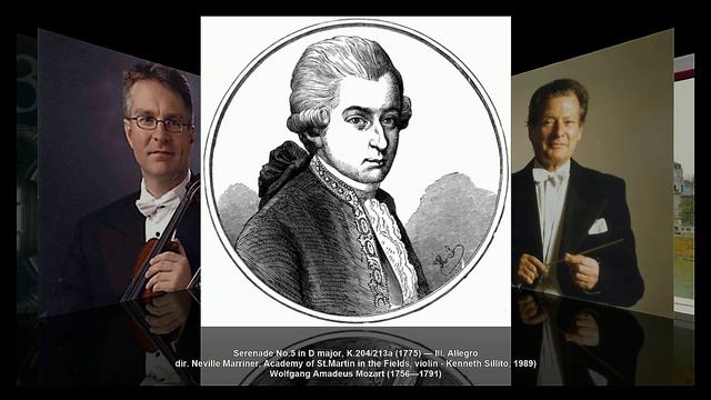W.A. Mozart - Serenade No.5, K.204 (dir. Neville Marriner, violin - Kenneth Sillito, 1989) смотреть онлайн