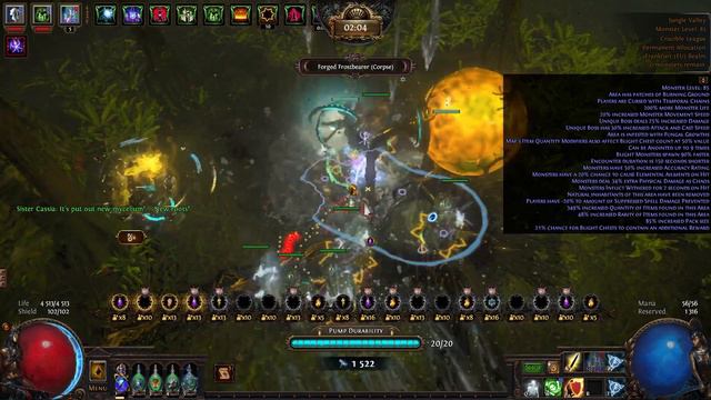 AFK SIMULACRUM w/ 12L RAISE SPECTRE NECROMANCER PoE 3.21 Crucible смотреть онлайн