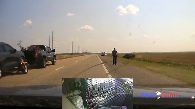 Arkansas State Police Pursuit Ends in Rollover Crash After a Successful PIT Maneuver смотреть онлайн