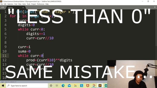 "Programming w/ Me" Episode 4| PYTHON, Finding a narcissist number смотреть онлайн