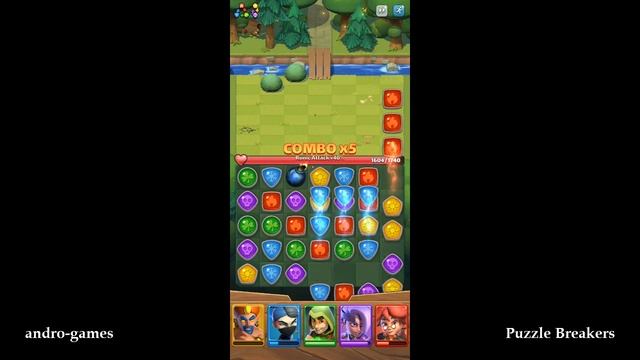 Puzzle Breakers (by Playrix) - free match 3 rpg game for Android - gameplay. смотреть онлайн