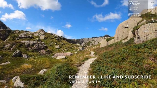 Virtual Run | Stunning Mountain Scenery In Norway