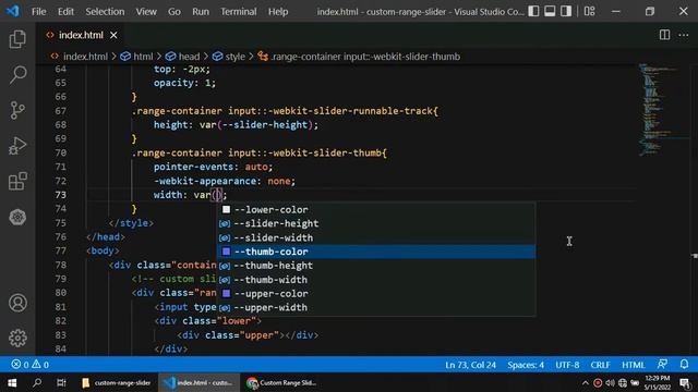 Custom range slider with HTML, CSS & Javascript | Cross browser range slider смотреть онлайн