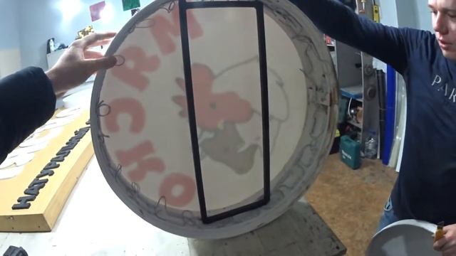 Наружная реклама. Ремонт вывески после падения снега. DIY смотреть онлайн
