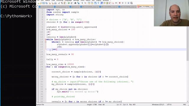 Monty Hall and the Python #6 : Generate any number of unique strings смотреть онлайн