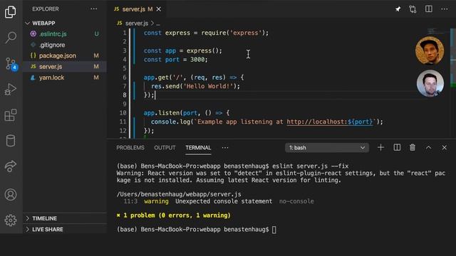 Adding ESLint and Prettier смотреть онлайн