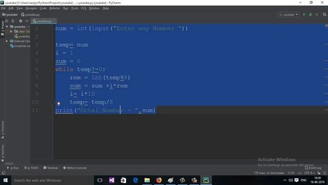 27: Python program to Convert Decimal to Octal (Hindi) смотреть онлайн