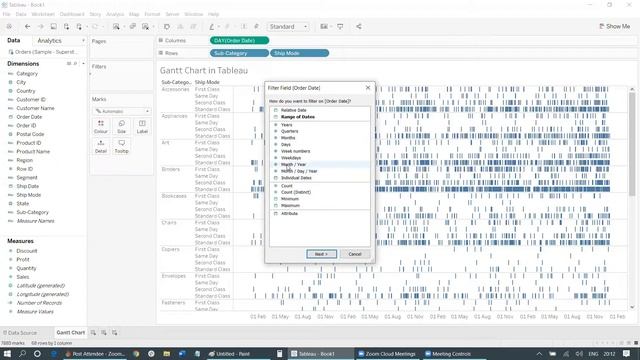 How To Create Gantt Chart in Tableau смотреть онлайн