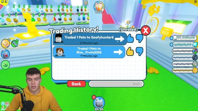 How To FIND YOUR TRADE HISTORY In Roblox PET SIMULATOR X! смотреть онлайн