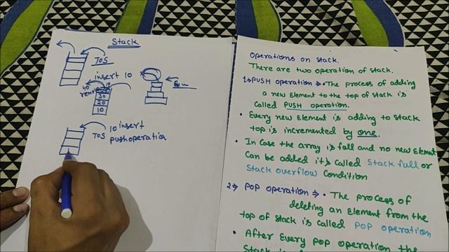 Stack in data structure | Type of operation in stack | push and pop operation Hindi смотреть онлайн