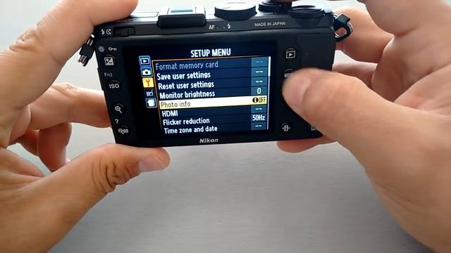 Nikon Coolpix A Setup Menu смотреть онлайн