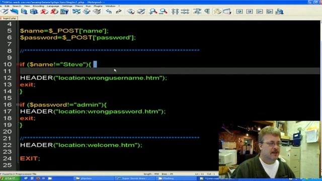 PHP Class For Beginners - Lesson #8 - Secret Password Page смотреть онлайн