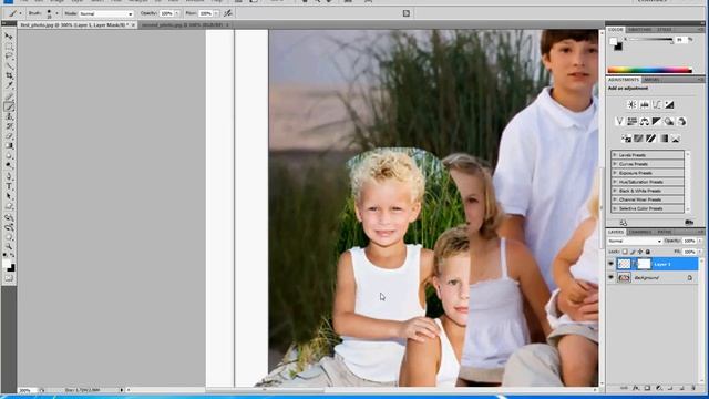 How to Add Someone to a Photo Using Photoshop смотреть онлайн
