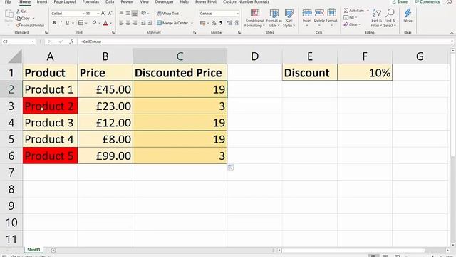 IF Statement in Excel Based on Cell Colour смотреть онлайн