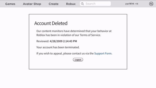 Logging to Reset Username account (yyc) that are Banned from Roblox смотреть онлайн