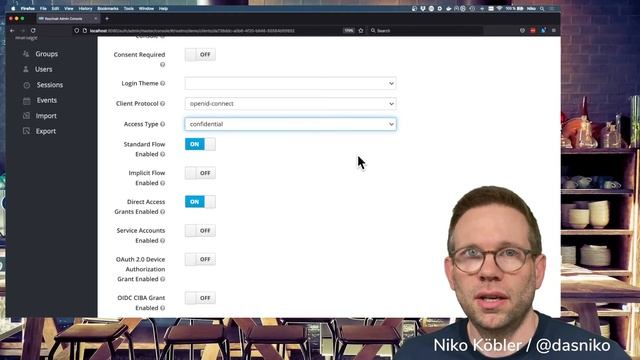 KEYCLOAK Client Access Types explained: public, confidential, bearer-only | Niko Köbler (@dasniko) смотреть онлайн