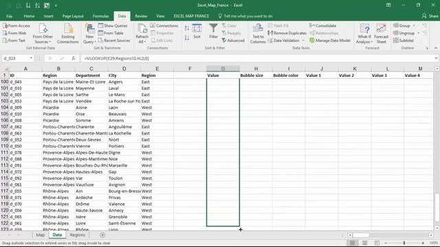 How to build custom regions in Excel Map France? (Example for French Departments) смотреть онлайн