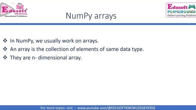 Common Python Libraries - NumPy: Introduction смотреть онлайн