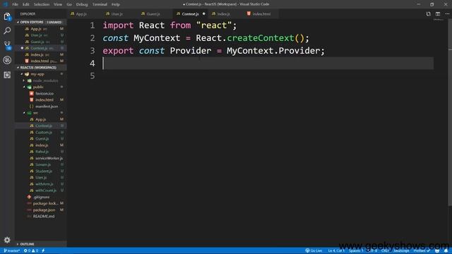 Context Type in React JS (Hindi) смотреть онлайн