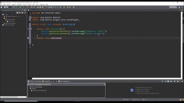 ? Main + plugin.yml Coden (Java, Eclipse) ? смотреть онлайн