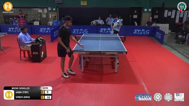 Jash (TST) Vs Viren (NSK) Men Singles Qtr Final- 1st MAHARASHTRA STATE RANKING TABLE TENNIS 2021