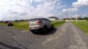 Вывешиваем KIA Sportage имитация блокировки дифференциала и недостаточный ход подвески