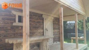 Баня 6 на 4 с террасой ПОД КЛЮЧ _ баня ИЗ БРЕВНА