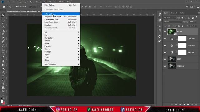 [ Photoshop Tutorial ] NIGHT VISION EFFECT IN PHOTOSHOP смотреть онлайн