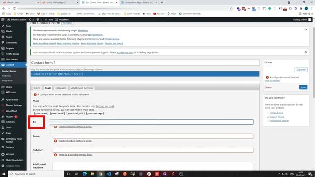 Wordpress Contact Form Not Working | Fix WordPress Error