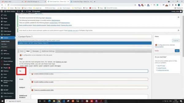 Wordpress Contact Form Not Working | Fix WordPress Error