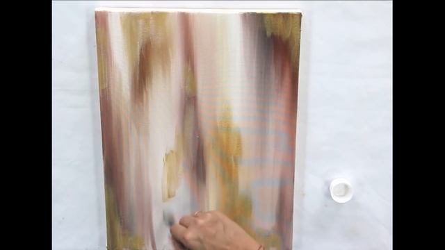 How to draw abstract painting with gold leaf/ Demonstration /Acrylic on canvas by Julia Kotenko смотреть онлайн