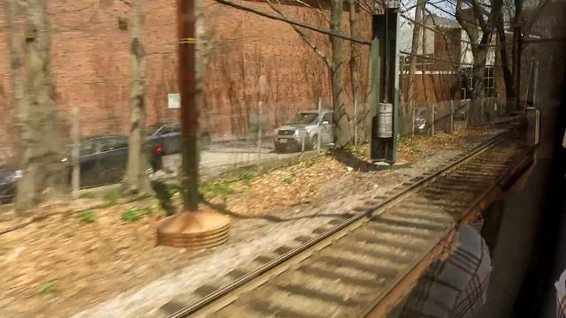 Boston MBTA Green Line "D" Branch full ride (Riverside - Park Street) смотреть онлайн