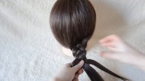 Коса из 4 прядей  4 Strand Braid Как плети косу из четырех прядей Как заплести косу из 4 прядей