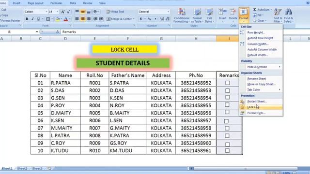 How to Lock Cells and Protect Sheet in EXCEL | Lock Cells and protect excel sheet with password | смотреть онлайн