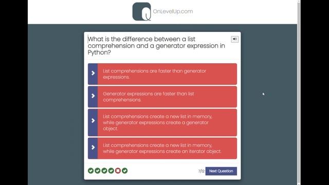 Advanced Python MCQ смотреть онлайн