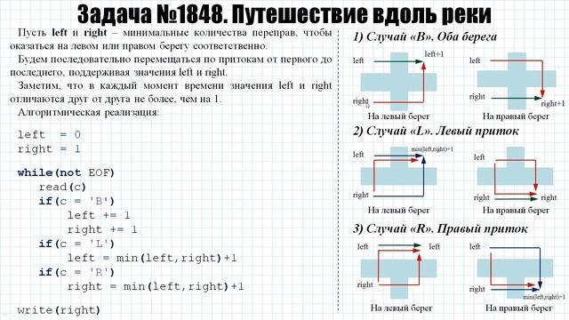 Задача №1848 "Путешествие вдоль реки" (https://acmp.ru) смотреть онлайн
