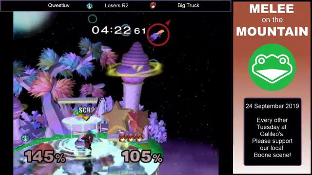 Melee on the Mountain 37 - SSBM Losers R2 - 813 | Qwestluv (Peach) vs. Big Truck (Marth) смотреть онлайн