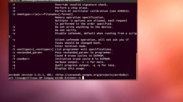 Install AVRdude in Ubuntu