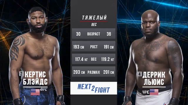 Кертис Блэйдс vs Деррик Льюис UFC Fight Night 185 (TALE OF THE TAPE) смотреть онлайн