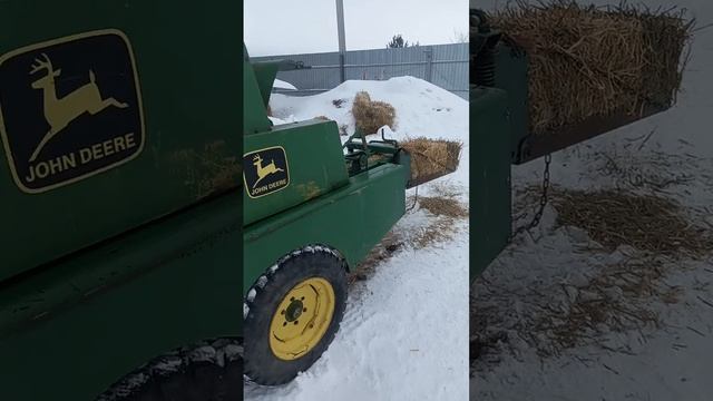 Проверка John Deere 330 перед продажей в Саратовскую область! #прессподборщик #johndeere
