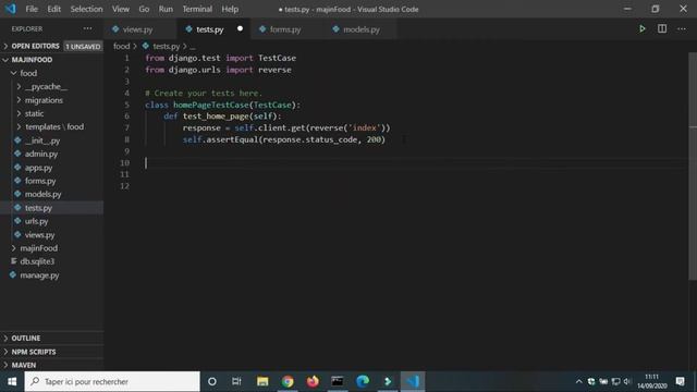Fast food web application part15: Django testing (Django / JS) смотреть онлайн