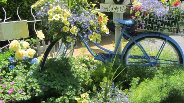 GARDEN DECOR FROM OLD FURNITURE AND OBJECTS / MY HOUSE / ДЕКОР ДАЧИ СТАРОЙ МЕБЕЛЬЮ И ВЕЩАМИ/МОЙ САД смотреть онлайн